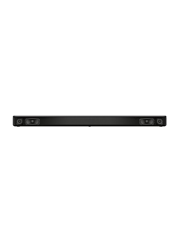 Sony 2.0 Channel Single Soundbar with Bluetooth, Bass Reflex Speaker S Force Surround, HTS100, Black