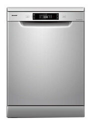 Sharp 14 Place Settings Free Standing Dishwasher, QW-MA814K-SS3, Silver