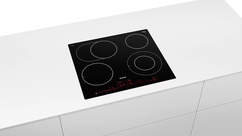 Bosch Serie 8 Electric Hob, Flush Mount, 60cm, PKN601DV1M, Black