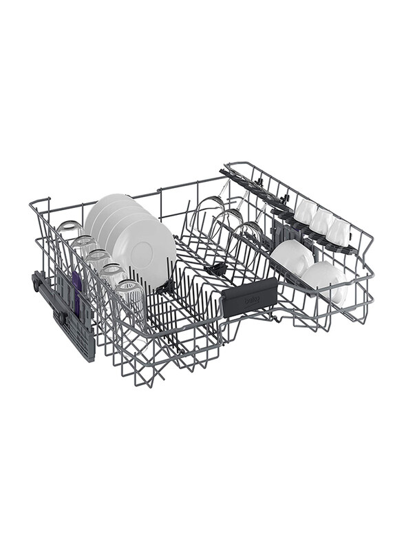 Beko 14 Place Setting 8 Programs Dishwasher, DSN28420X, White