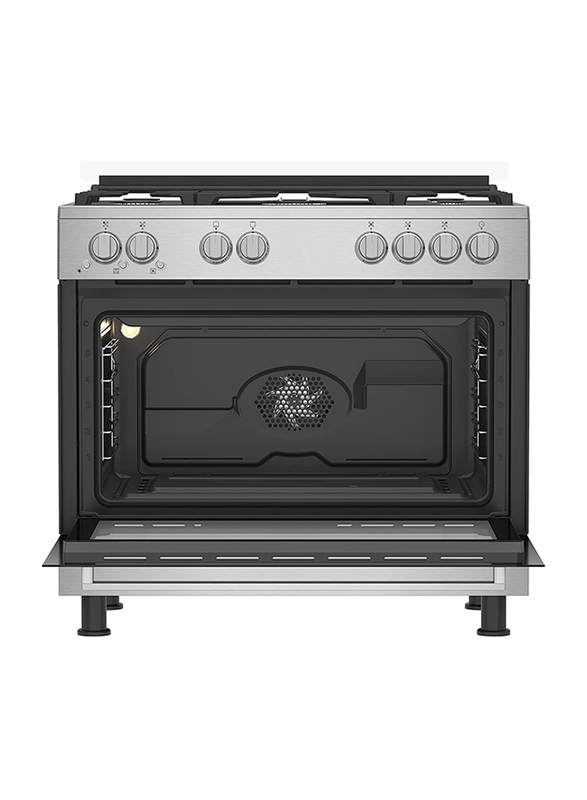 Beko 5-Burner Cooking Range, GGR15125FXNS, Silver/Black