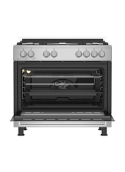 Beko 5-Burner Cooking Range, GGR15125FXNS, Silver/Black