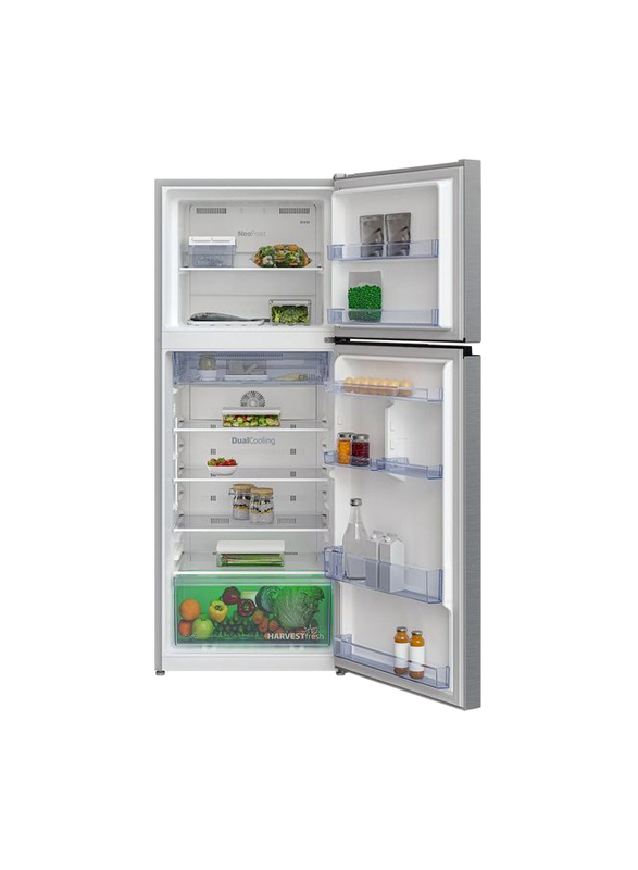 Beko 409L Double Door Refrigerator, RDNT401XS, Grey