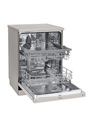 LG QuadWash 14 Place Settings Freestanding Dishwasher, DFB512FP, Silver
