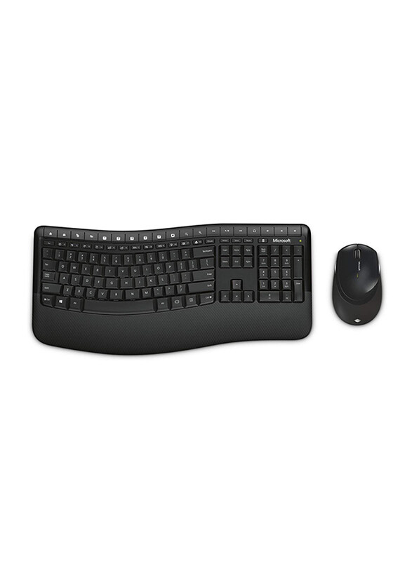 

Microsoft 5050 Comfort Desktop Wireless English Keyboard and Mouse Set, Black