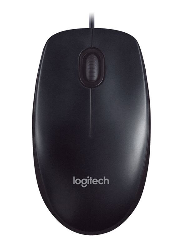 

Logitech M90 Wired Optical Mouse, Black