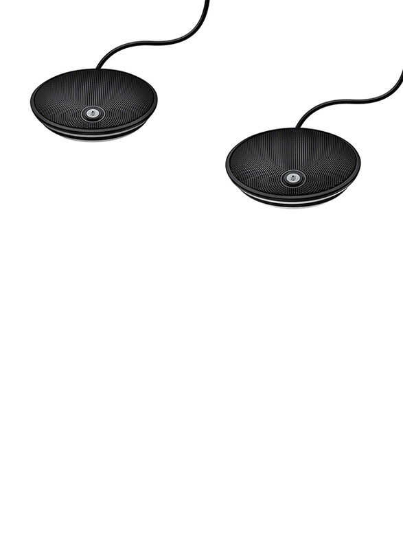 

Microsoft Logitech 2-Pieces Expansion Microphone Set for Logitech Group, Black