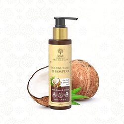 Khadi Essentials Coconut Shampoo for Dry & Damaged Hair with Coconut Milk & Coconut Oil for Hair Fall Controlf, for Strong & Nourising Hair, Sulphate & Paraben Free, for Men & Women, 200ml