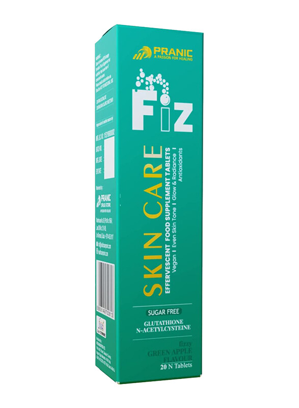 

Pranic Fiz Skincare Effervescent Tablets for Glowing Skin, 1000mg, 20 Tablets