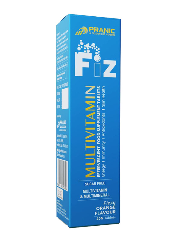 

Pranic Fiz Multivitamin Halal Vegan Effervescent Tablet, 1000mg, 20 Tablets