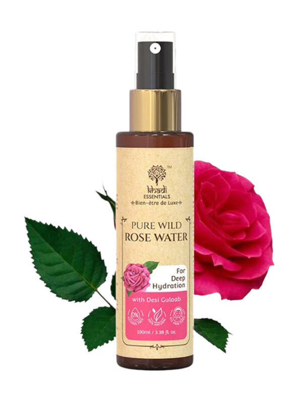 

Khadi Essentials 100% Pure Wild Rose Water, 100ml