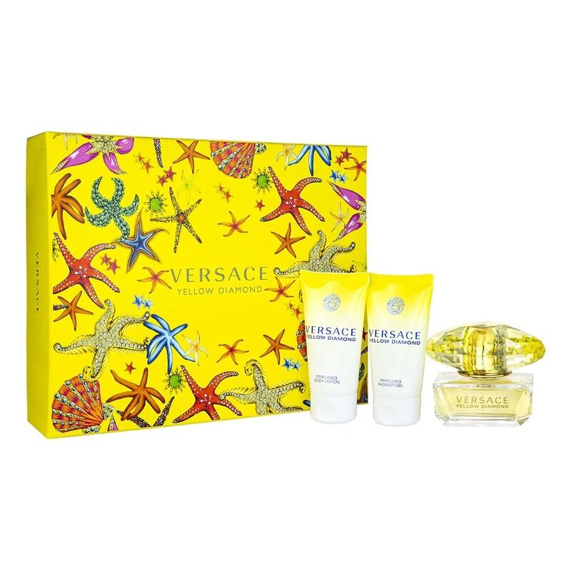 Versace Yellow Diamond Edt 50Ml 3 Pcs Set