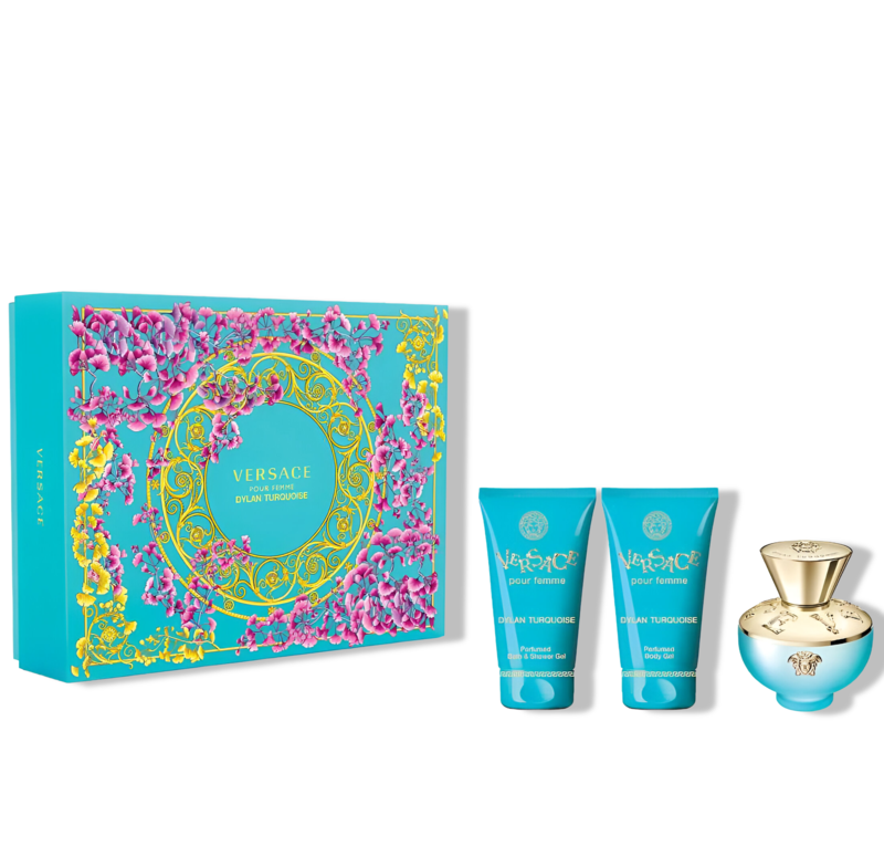 

Versace Pour Femme Dylan Turquoise EDT Perfume 50Ml 3Pcs Set