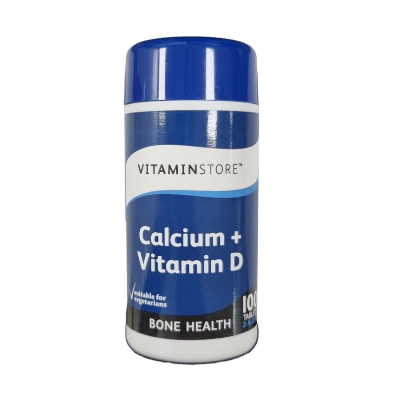 Vitaminstore Calcium+Vitamin D 100 Tablets  Bone Health 2-A-Day