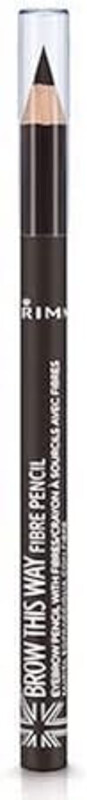 Rimmel London Brow This Way Fibre Pencil Softly Defines and Thickens Eyebrows Dark 1.1 g