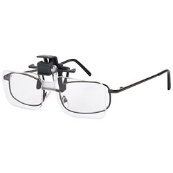 Carson Clip and Flip Hands-Free 1.5x (+2.25) Magnifying Lenses, Grey