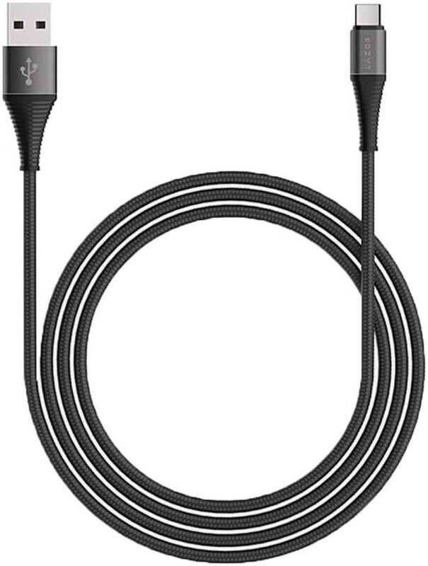 

Lazor Flow CT32 USB-A to Type-C Cable, Fast Charging Cable, 1m Length, 2.4A Fast Sync and Charge Cable, Nylon Braided with Aluminum Alloy, Black