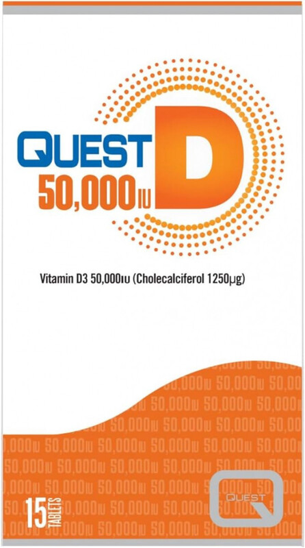 Quest D 50000iu 15 tablets (SUPER d&al)