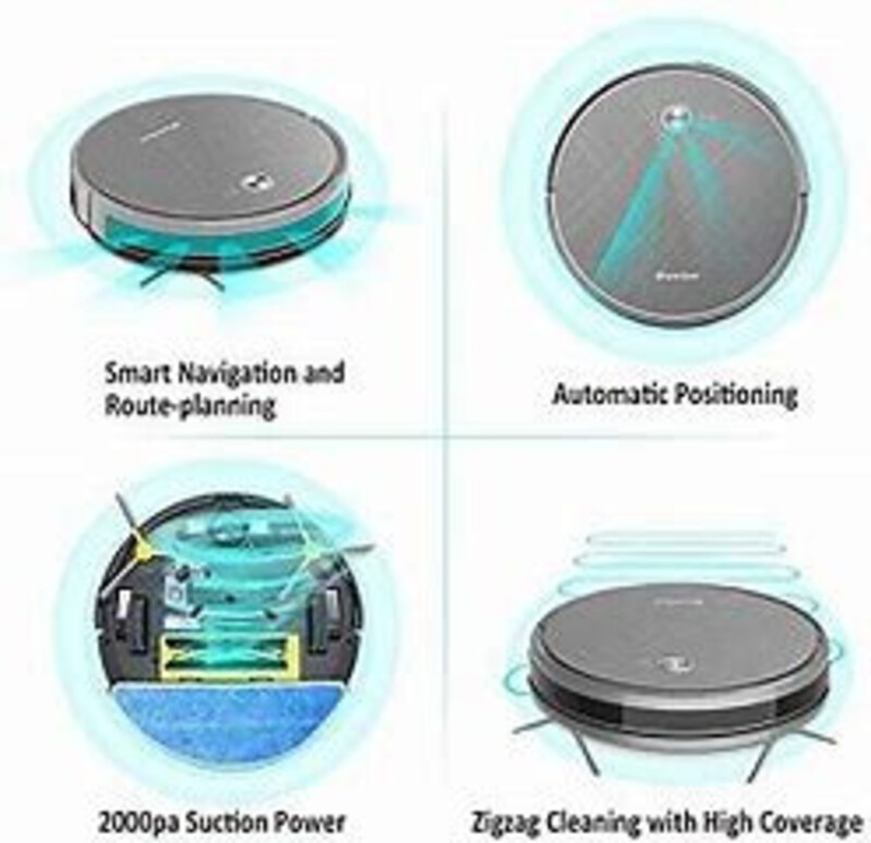 Mamibot Exvac660 Robot Vacuum Sweeping And Mopping 2In1 Vacuum Cleaner With 2800 Suction Power 370 Ml
