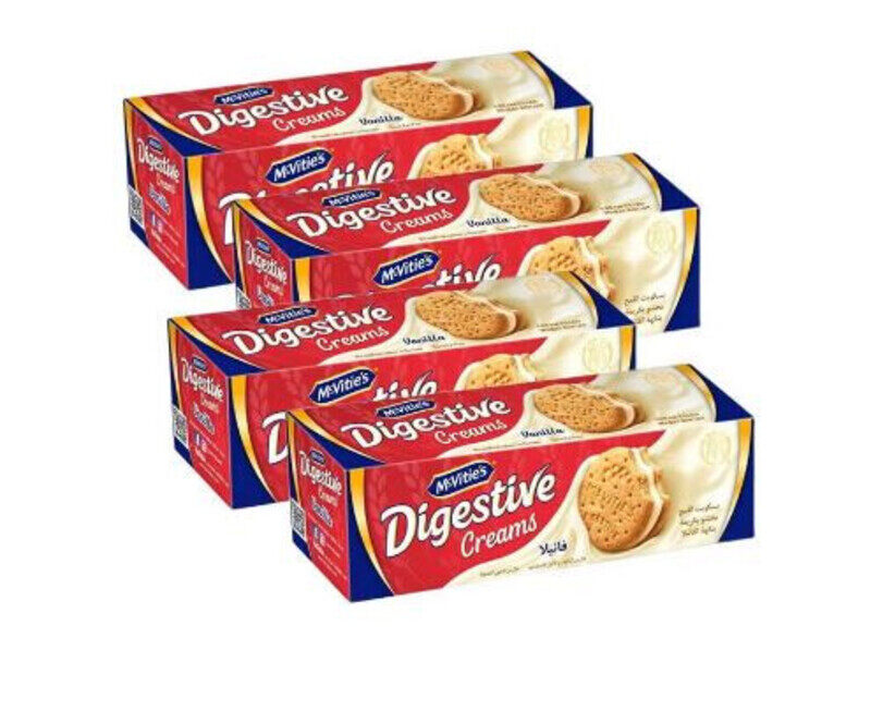 

Mc Vities Mcvities Digestive Cream Vanilla Biscuits 4x100gm