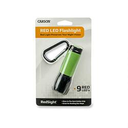Carson Pro LED Sight Flashlight with Two Brightness Settings, Red