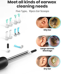 BEBIRD R1+ Ear Wax Removal Tool with Inspection Kit, Ear Cleaner with 300W Ear Camera, 1080P Ear Scope Otoscope, 7 Replacement Tips for Ear Pick, Safer Detachable Ear Scoop for Earwax Removal