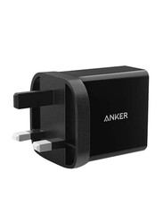 Anker 24W 2-Port USB Wall Charger Adapter Black