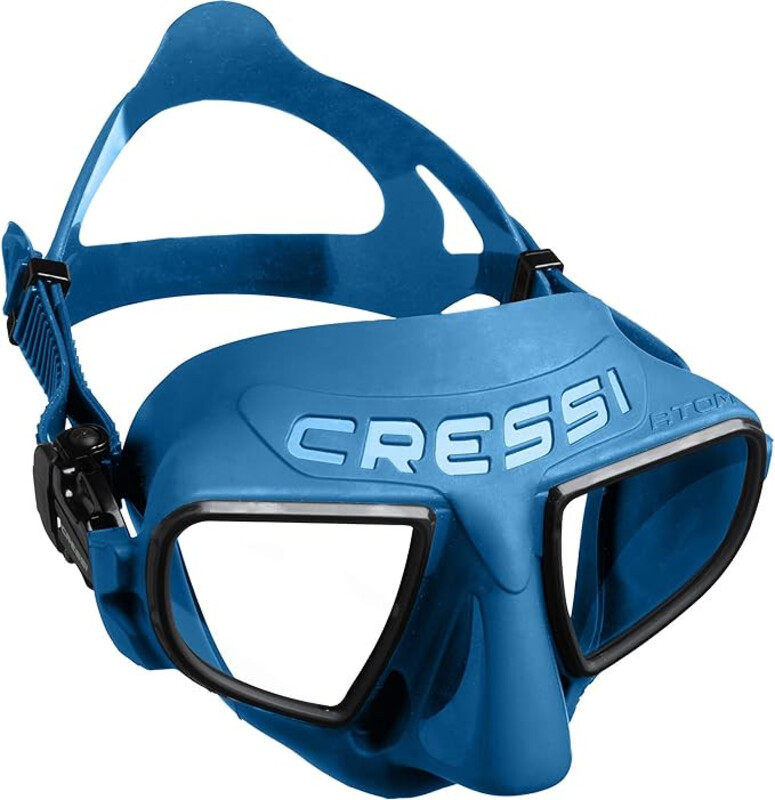 Cressi Frameless Freediving Mask with Reduced Internal Volume and Ergonomic Nose Shape  Atom Made in Italy