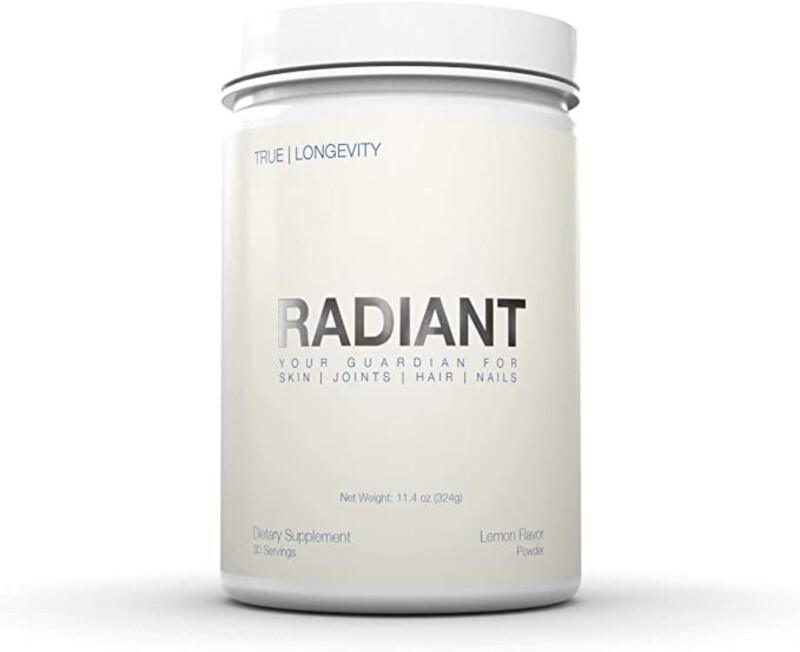 DRINK HRW Radiant, True Longevity Supplement - Lemon Flavor, 30 Servings