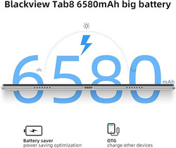 Tablet Blackview Tab8, 10.1 inch Android Tablets with 4GB+128GB Octa Core Processor,1920x1200 IPS FHD Display, Blue