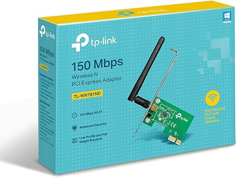 TP-Link N150 Wireless PCI-Express Adapter TL-WN781ND