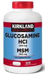 Kirkland Signature Glucosamine HCI & MSM 375 Caplets