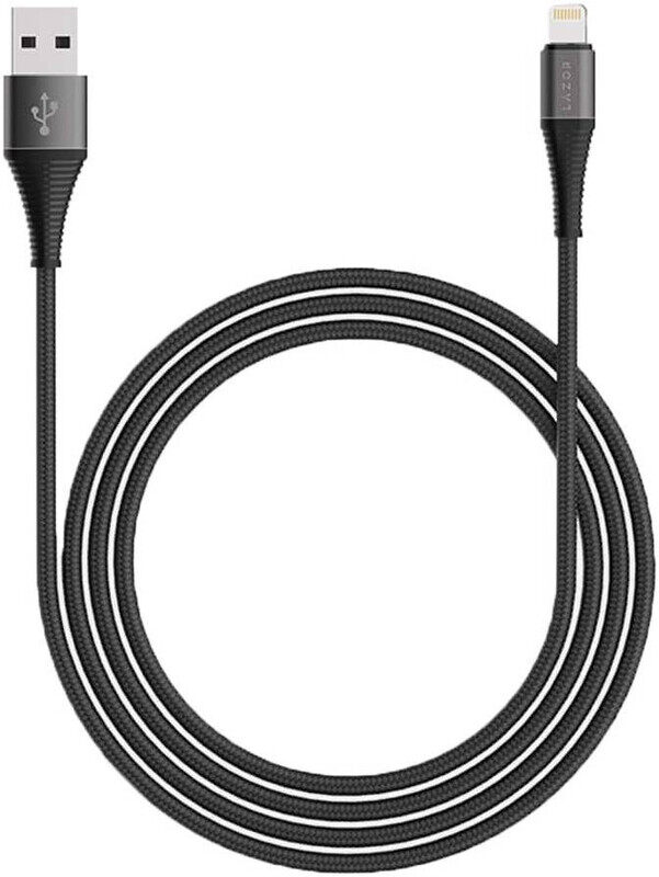 

Lazor Flow CL32 USB-A to Lightning Cable, Fast Charging Cable, 1m Length, 2.4A Fast Sync and Charge Cable, Nylon Braided with Aluminum Alloy, Black