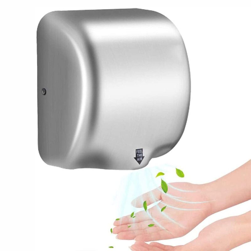 W-Lynn Stainless Steel Automatic Induction Hand Dryer, 1200W, Silver