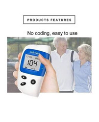 Safe Accu2 Blood Glucose Monitoring System With 50 Test Strips And Lancets