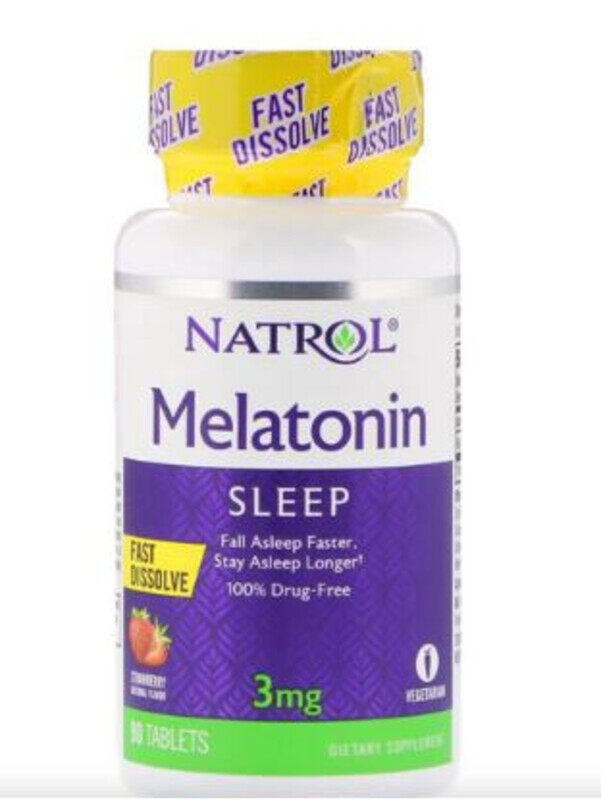 

Natrol Melatonin 3 mg Sleep Fast Dissolve, 90 Tablets