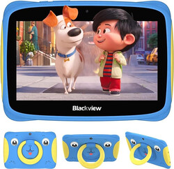 Blackview Kids Tablets Tab3Kids 7 inch Toddler Tablet Android 13, 2+2GB up to 4GB RAM+32GB ROM/TF 1TB, Parental Control, Fairytale Blue