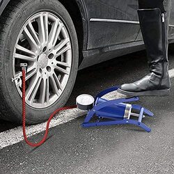 Air Foot Pump for Cars Bikes Bicycles, Multicolour