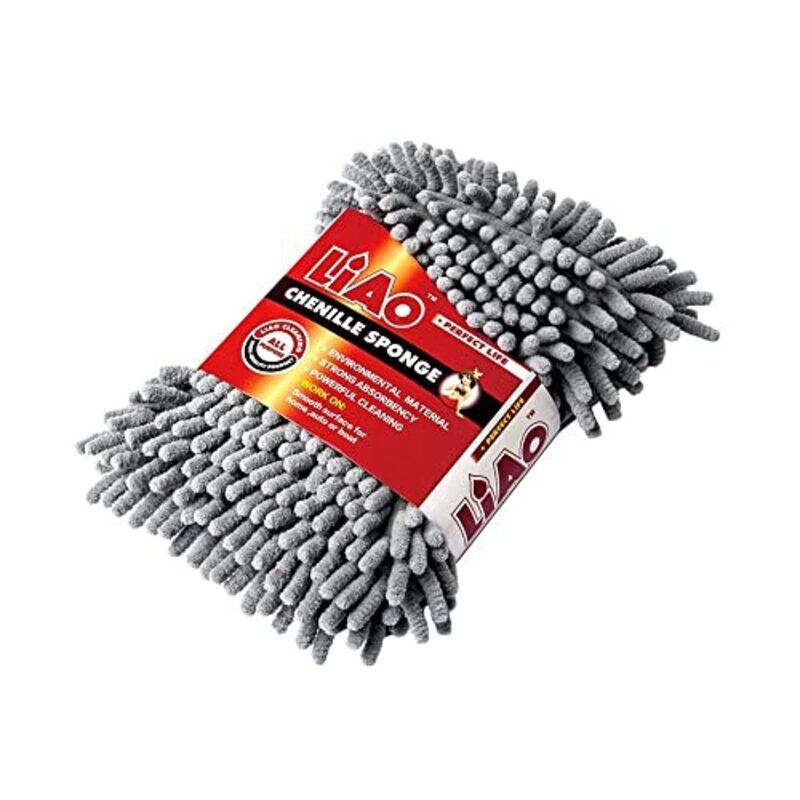 

LiAo Microfiber Chenille Sponge for Car Washing, Multicolour