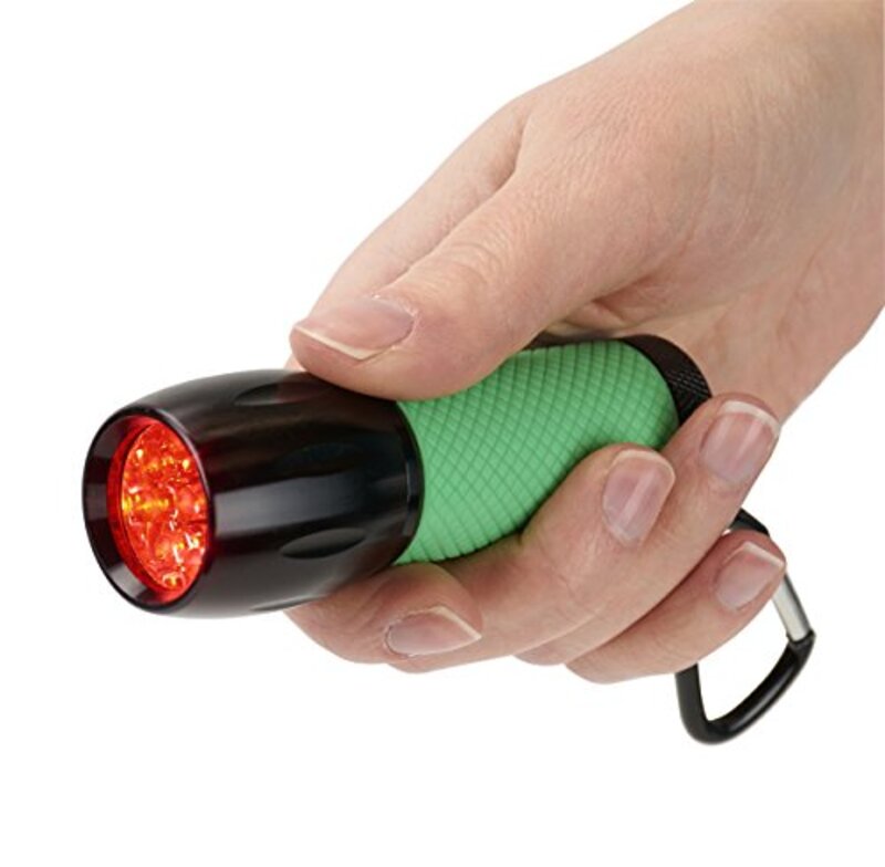 Carson Pro LED Sight Flashlight with Two Brightness Settings, Red