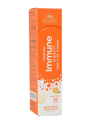 Sunshine Nutrition Immune Support Sugar Free Effervescent Orange Tablets 20