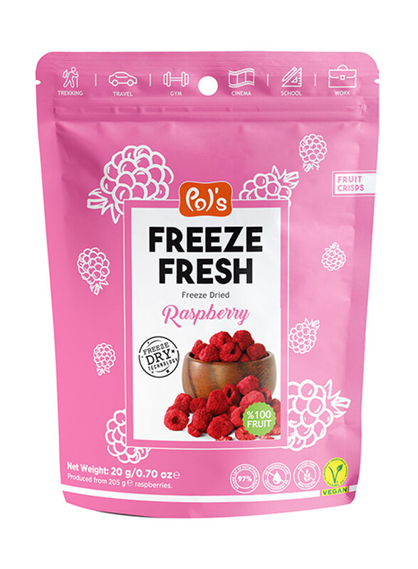 

Pol's Freeze Fresh Freeze Dried Raspberry, 20g