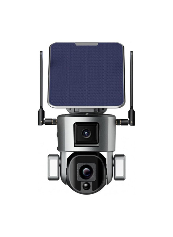 

Crony D5 4G-4K-8MP Solar Dual Linkage Battery PT 8MP Wireless CCTV Camera, Multicolour