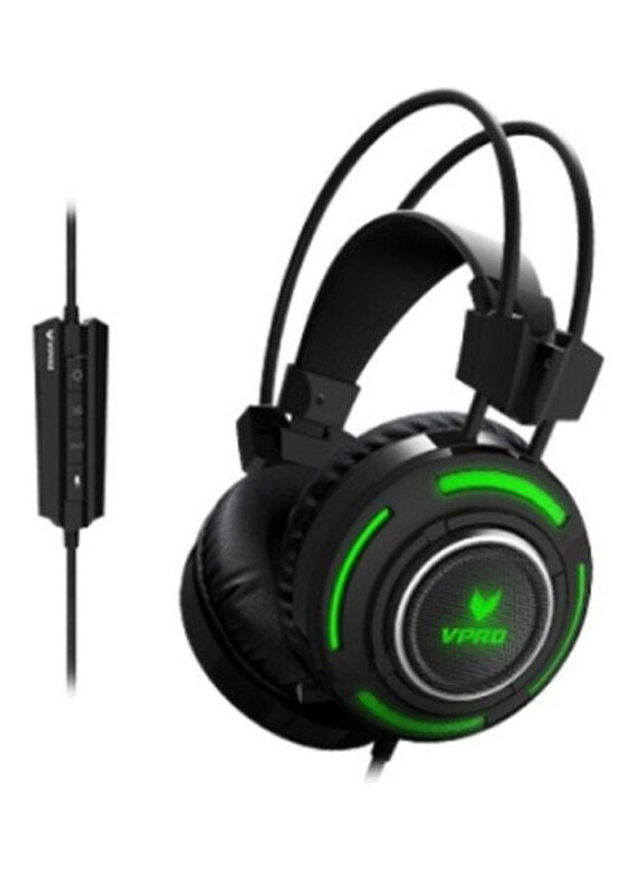 

Generic Rapoo 7.1 Wired Gaming Headset for PC Games, Vh600, Black
