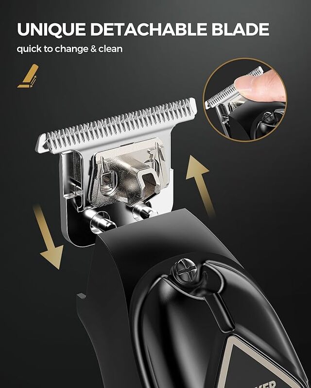 GLAKER Professional Hair Clippers and T-Blade Trimmer