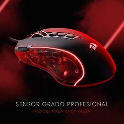 Redragon M612 Predator RGB Gaming Mouse, 8000 DPI Wired Optical Gamer Mouse