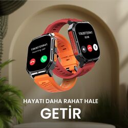 Hifuture ULTRA3 IPS Display 2.0 Bluetooth Calling Smartwatch  Red