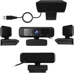 j5create JVCU100 Full HD Webcam with 360 Rotation USB Type A Plug  Play High Fidelity Microphone