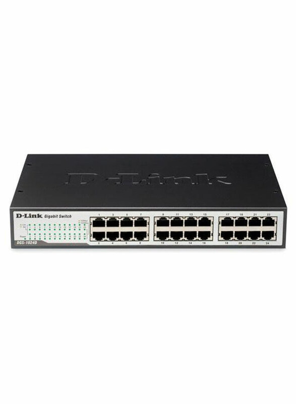 

D-Link DGS-1024D 24-Port Gigabit Smart Switch, Black/Grey