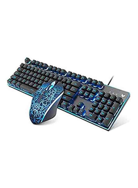 

N/a Rapoo V100S Backligt Gaming Wired Keyboard & Optical Gaming Mouse, Black